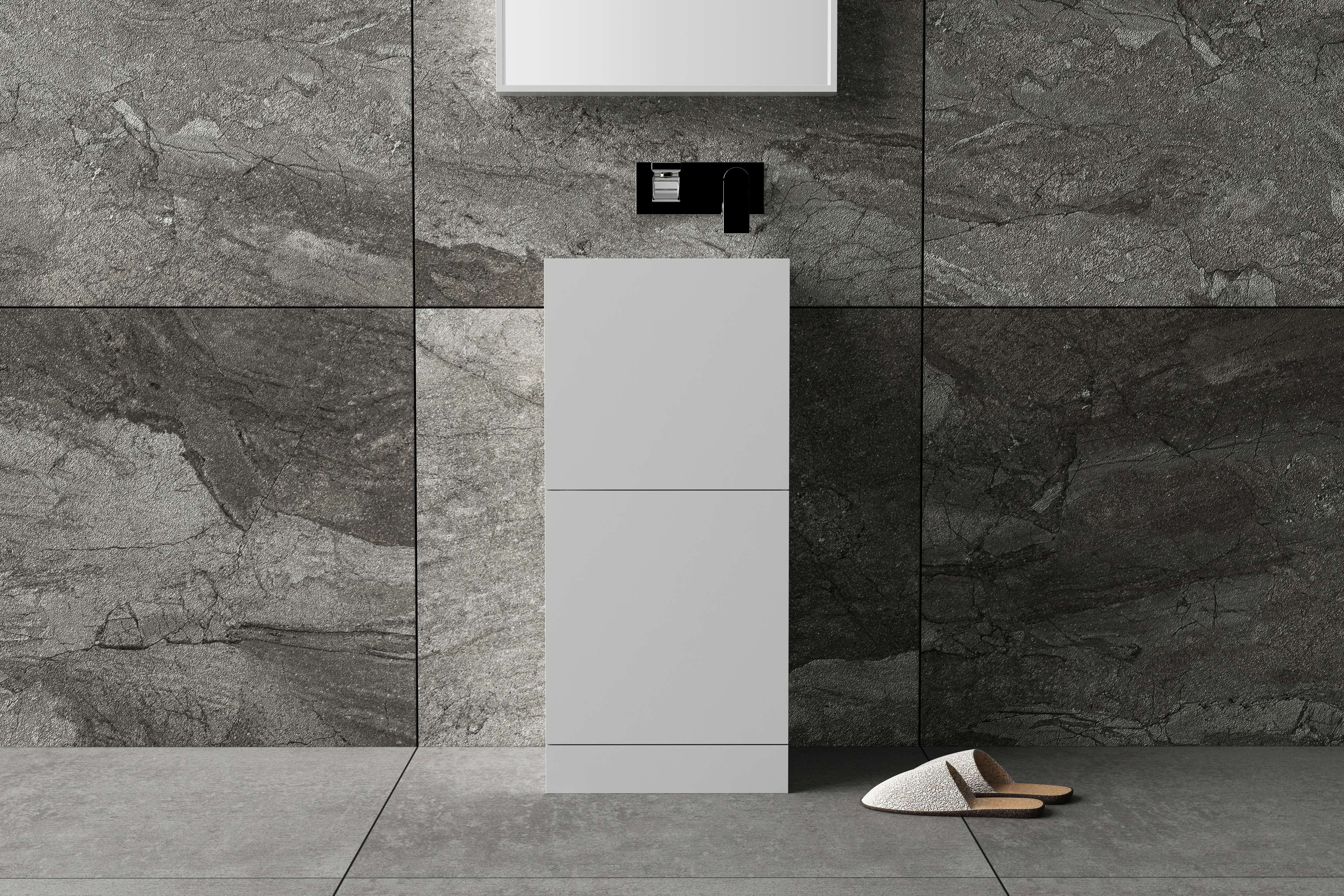 立柱盆 带抽屉 无龙头孔 (3)